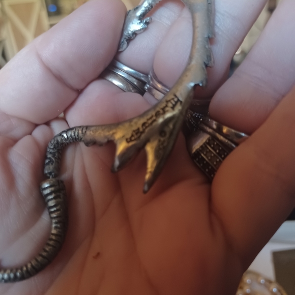 Pewter Dragon Cuff Earring - Picture 3 of 4